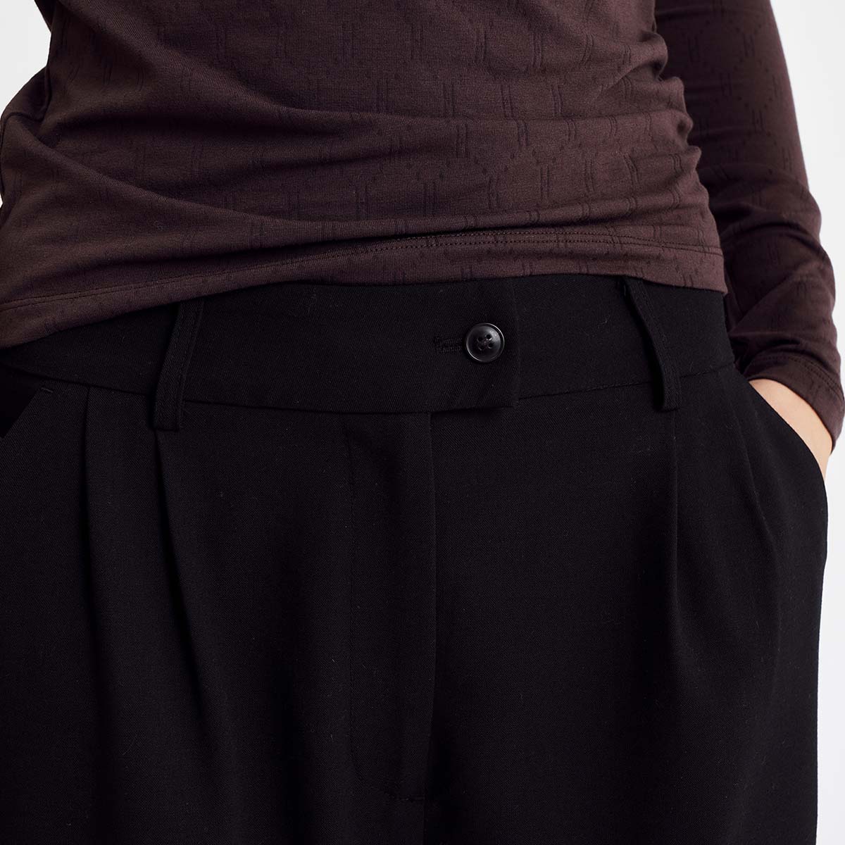 Hype The Detail bluse, brun - 3-600-14 - 89 - Brown