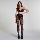 Hunkemöller Allover Lace - Caviar - 300745-Caviar