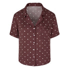 Hunkemöller natskjorte, brun - 306180 - Deep Mahogany - Deep Mahogany