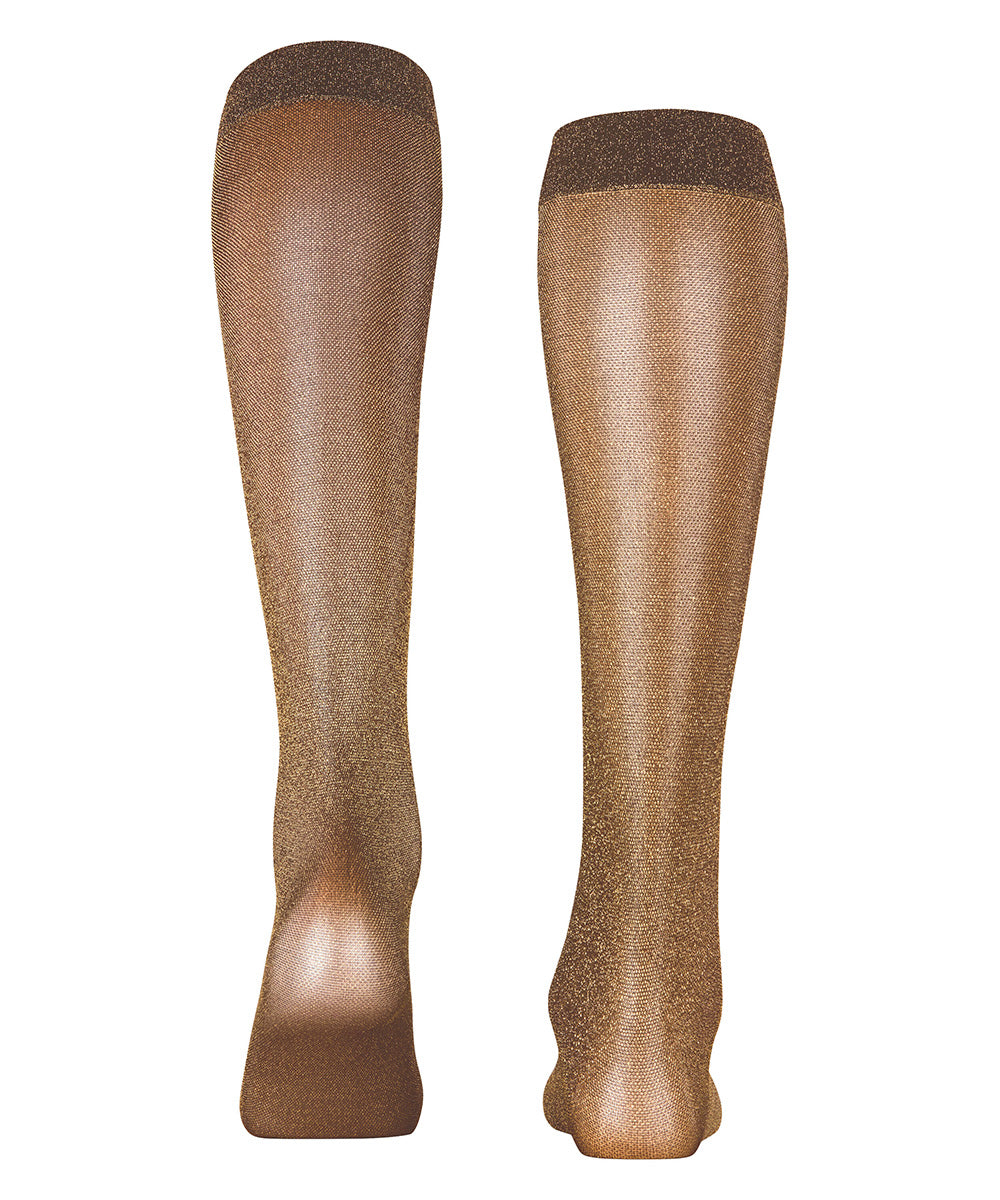 Falke Glitter knæstrømper, guld - 41822 - 5274 - Brown/Gold
