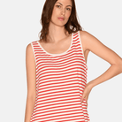 CCDK Anna natkjole, rød - 60426 - 3029 - Bittersweet Stripe
