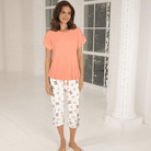 Lady Avenue Bamboo pyjamas, orange - 62-415 - 671 - Desert Butterfly