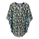 Wiki Madagaskar poncho, blå - 5020 - 9700 - Turquoise