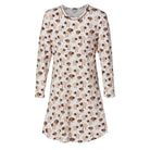 Lady Avenue Bamboo natkjole, creme - 66702 - 1329 - Offwhite/brown