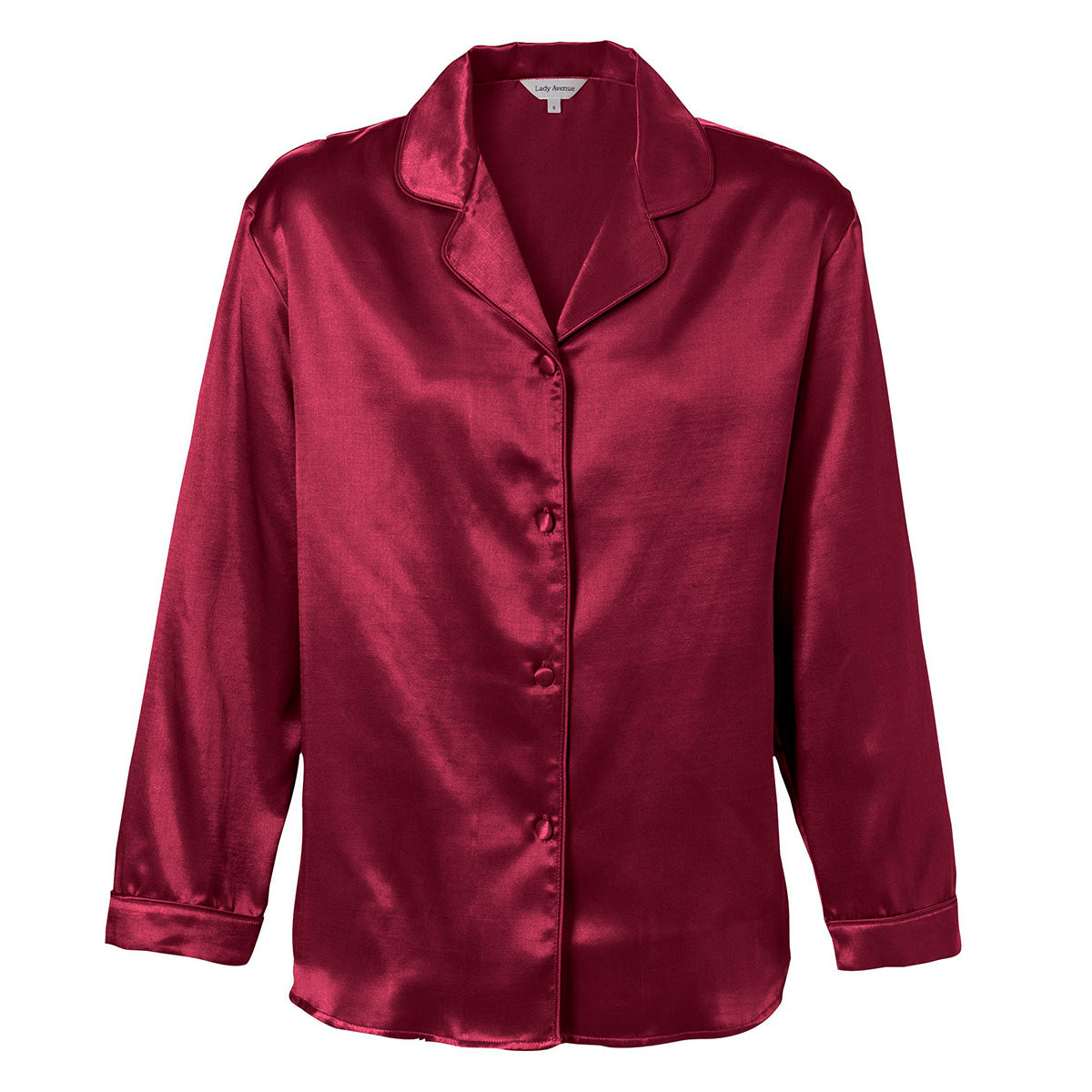 Lady Avenue Satin pyjamas, rød - 66756 - 4800 - Winewood