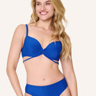 LingaDore Blue Crush bikini top med bøjle, blå - 8215BT - 09 - Blue