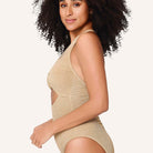 LingaDore A Touch of Gold Shine badedragt uden bøjle, beige - 8216SS - 352 - Gold Beige