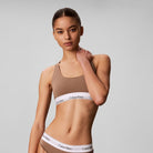 Calvin Klein Icon bralette top, brun - LV00QF8493 - QPS - Soft Mocha