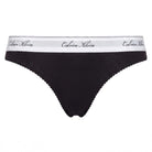 Calvin Klein New Signature Logo g-streng, sort - LV00QF9075 - UB1 - Black