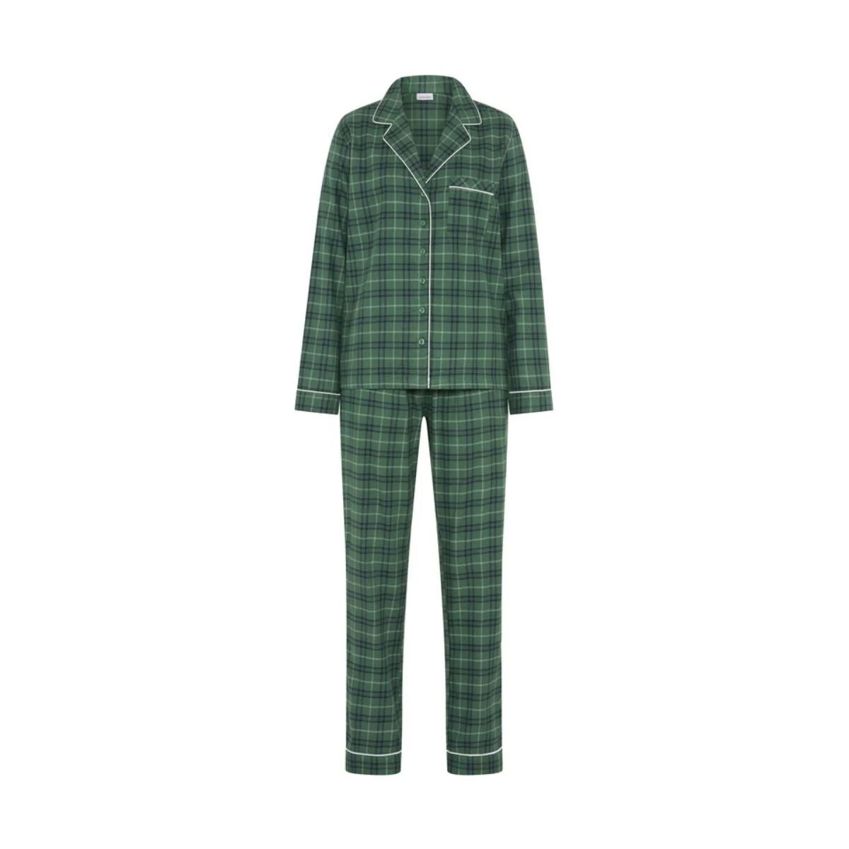 Lascana X-Mas Gift pyjamas, grøn - BA-94-54 - green check - Green Check