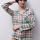 Femilet Heat Heat natskjorte, grøn - FN3820 - F09 - Blue Surf Checks