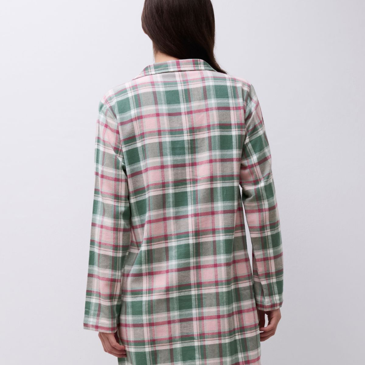 Femilet Heat natskjorte, grøn - FN3840 - F09 - Blue Surf Checks