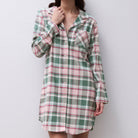 Femilet Heat natskjorte, grøn - FN3840 - F09 - Blue Surf Checks