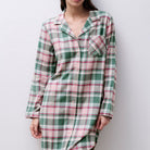 Femilet Heat natskjorte, grøn - FN3840 - F09 - Blue Surf Checks