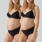 Mamalicious MLheal 2-pak graviditets maxi trusse, sort - 20018284 - Black/black - Black/black