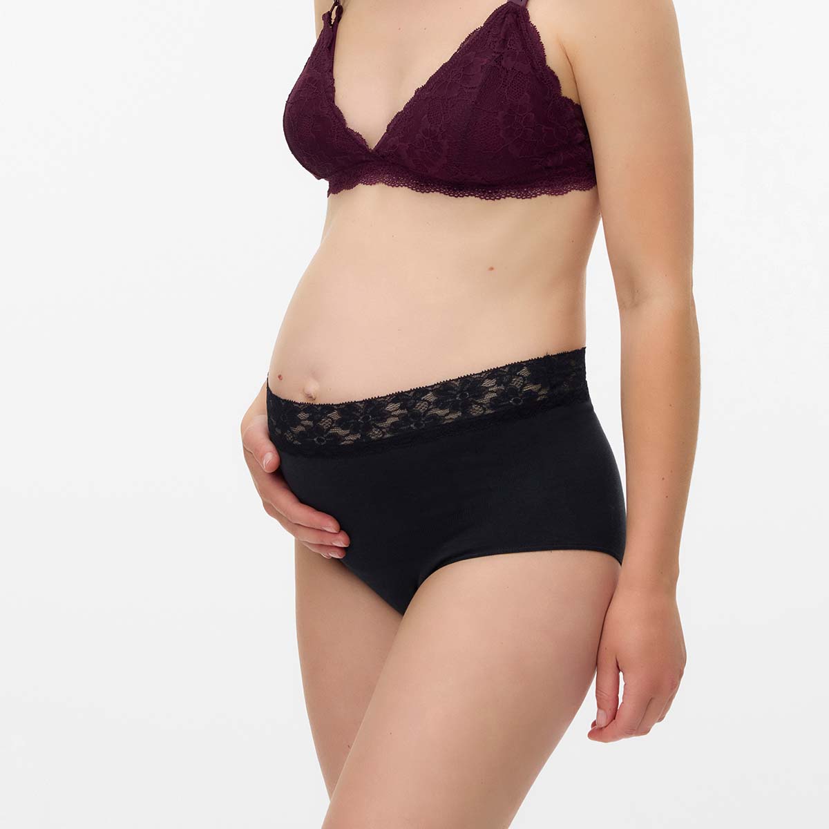 Mamalicious MLheal 2-pak graviditets maxi trusse, sort - 20018284 - Black/black - Black/black