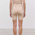 Mamalicious MLtia Jeanne gravidtetsshorts, beige - 20011101 - Mellow Buff - Mellow Buff