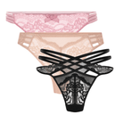 Hunkemöller 3-Pack g-streng, multi - 303997 - LILAS - Lilas