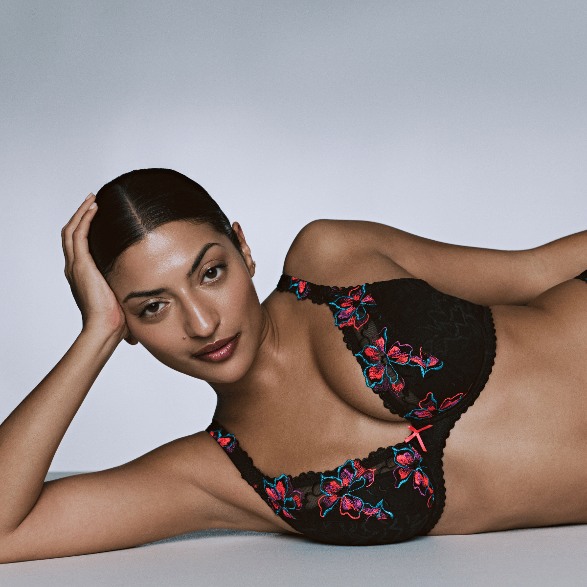 PrimaDonna Miyara plunge BH, sort - 0163622 - FLE - Floral Eclipse
