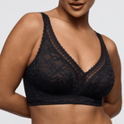 PrimaDonna Miyara bralette BH, sort - 0163626 - FLE - Floral Eclipse