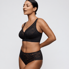 PrimaDonna Miyara bralette BH, sort - 0163626 - FLE - Floral Eclipse